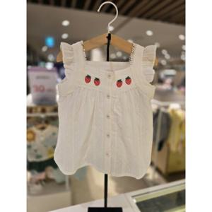 [블루독베이비] 25 SS(IV)아일렛 애플 민소매 블라우스(4531431302) 백일 돌 선물 나들이 여름 유아 조카