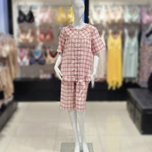 [비너스] 면 선염 체크 파자마(vpa4533w)