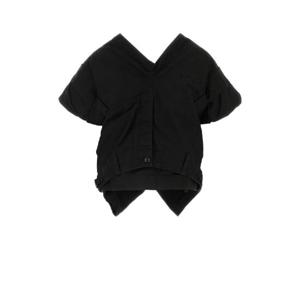 BALENCIAGA 블랙 코튼 혼방 탑 808856TRP08 1000