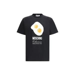 모스키노 에그 프린트 크루넥 티셔츠 251ZZA07150241 1555 TP934897933