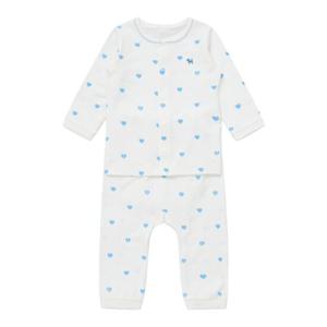 [블루독베이비8] FW25 하트뱀부내의 HJ (45A7005402) (BLUEDOG BABY 유아 출산 백일 선물 도트 강아지 내복