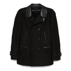 톰포드 Black Double Breasted Coat OPR007FMC171S25 TP719506822