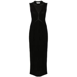 질샌더 Black Sleeveless Knitted Maxi Dress J01CT0190J14617 TP717441434