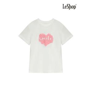 [르샵]스팽글 자수 롤업 반팔티셔츠-LC38TS050