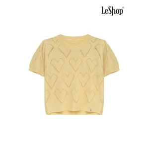 [르샵]하트 펀칭 반팔 퍼프니트-LC38KP400
