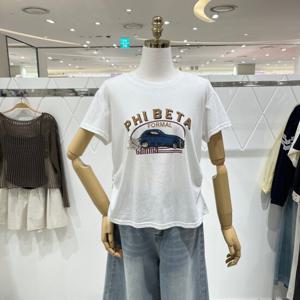 [밸리걸] 카 프린트 티셔츠 821230