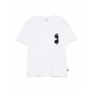 [MOSCHINO] 라프리마 남성 티셔츠 코튼 인 화이트 위드 프린트 070794120001 /8