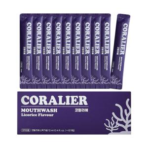 코랄리에 일회용 스틱 가글 12mlX10개입, 3개 (3BOX) 무알콜 여행용 입냄새제거