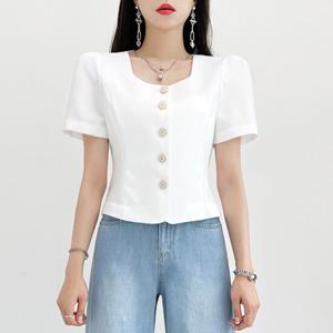 [금찌]금찌 노아르 숏 싱글 자켓 JK7382 G