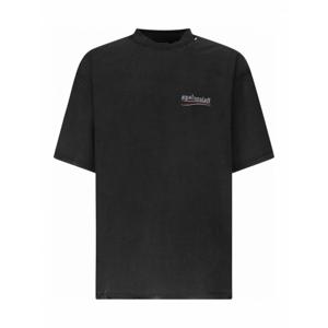 [BALENCIAGA] 라프리마 남성 티셔츠 로고 인사이드아웃 830247TSVF39668 블랙 /8