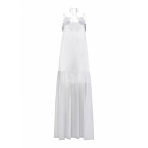 [ALBERTA FERRETTI] 라프리마 여성 맥시 롱 원피스 인 화이트 새틴 042516190001 /8