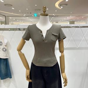 [밸리걸] 포켓 레이어드 티셔츠 605250