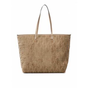 [FENDI] 라프리마 여성 크로스 바디 가방 Ff 자카드 벨벳 토트 백 8BH425AT14F1QDO 베이지 /8