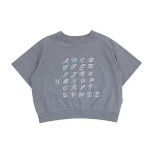 [빈HU]BY32TS03GY 그레이 반팔 맨투맨