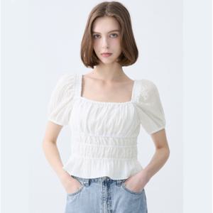 [게스(진)]여성 스퀘어넥 백 리본 블라우스 YP2W3256