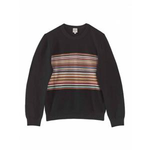 [PAUL SMITH] 라프리마 남성 보트 넥 클래식 row strip 셔츠 PS M1R253ZP0258979 블랙 /8