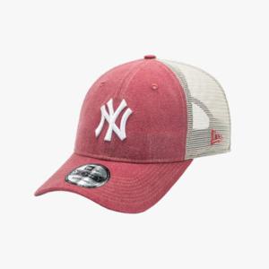 뉴에라모자 GQC 14561817 MLB 뉴욕 양키스 워시드 코튼 언스트럭쳐 트러커 볼캡 레드/스톤