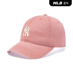 [MLB공식] 24N 베이직 워싱 언스트럭쳐 볼캡 NY (Coral) 3ACPVV14N-50COS