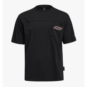스파이더 체스트 포켓 반팔 티셔츠 BB SPIMCNRS342U BLK