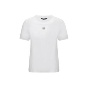돌체앤가바나 반팔 티셔츠 F8N08ZG7B3U W0800 WHITE