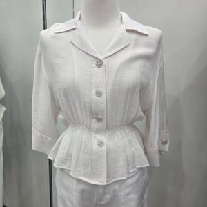 [로엠]카라 페플럼 블라우스_RMBLE38R11_CJ
