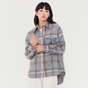 [체이스컬트]여성 울라이크 기모 체크 셔츠-BFRG5454C0D