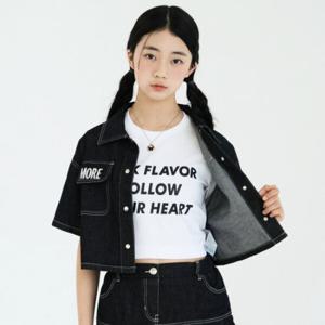 [더데이걸]심플 반팔 티셔츠TGRP24404