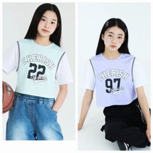 [더데이걸]반팔달린크롭농구티TGRA24405