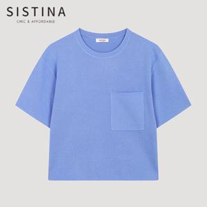 [SISTINA] 인기 포켓 포인트 크롭 니트_ASKPOO21080_LL