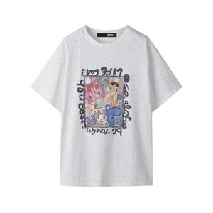 [BNX]카툰 프린팅 아트워크 데일리 반팔 티셔츠 (BW2TS052L0)
