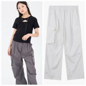 [더데이걸]TGTA24305파라슈트 카고 팬츠