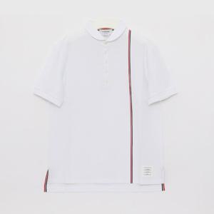 톰브라운 삼선 스트라이프 카라 반팔 티셔츠 MJP196A J0138 100