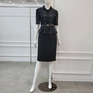[미니멈]카라넥 페플럼 원피스 (MWCAWO7210BK1))_IC