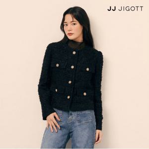 (JJ지고트) 트위드 라운드넥 크롭 재킷 GP9P0JK931