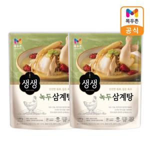 목우촌 생생 녹두삼계탕 1kg x 2개
