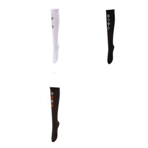 [엘르골프](38CM) 아가일 패턴 파일 니삭스 6J68303-100