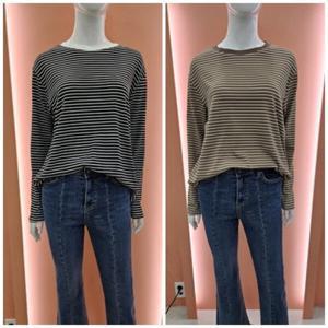 [수스]단가라 라운드티셔츠 S243TS958_US
