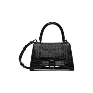 25 FW 발렌시아가 여성 블랙 스몰 아워글래스 핸드백 232342F048050