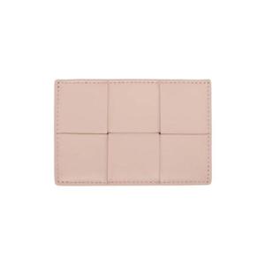 25 FW Bottega Veneta 여성 핑크 카세트 카드 지갑 241798F037009
