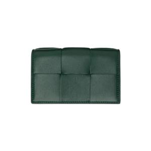 25 FW Bottega Veneta 여성 그린 카세트 카드 지갑 241798F037010