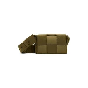 25 FW Bottega Veneta 남성 카키 스몰 테크 카세트 메신저백 232798M170009