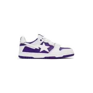 25 FW BAPE 남성 퍼플 SK8 스타  1 스니커즈 241546M237024