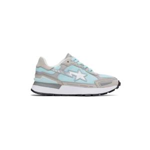 25 FW BAPE 남성 블루   그레이 로드 스타 익스프레스  3 스니커즈 241546M237007