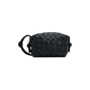 25 FW Bottega Veneta 여성 블랙 캔디 루프 카메라백 231798F048041