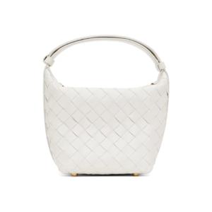 25 FW Bottega Veneta 여성 화이트 캔디 월리스 숄더백 242798F046012