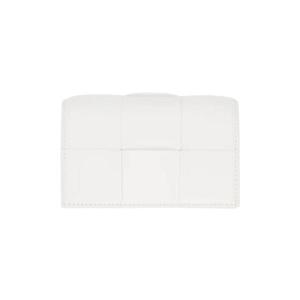 25 FW Bottega Veneta 여성 화이트 카세트 비즈니스 카드 지갑 232798F037007