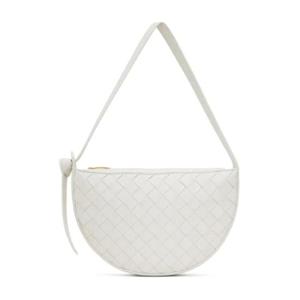 25 FW Bottega Veneta 여성 화이트 미니 선라이즈 숄더백 232798F048055