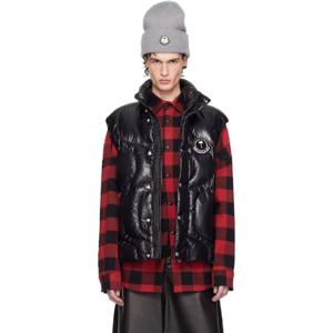 25 FW 몽클레어 남성 Moncler x 팜엔젤스 블랙 그웨니스 다운 베스트 242171M178003
