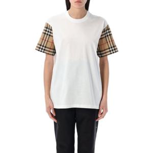 버버리 반팔 티셔츠 8073029 A1464 Bianco