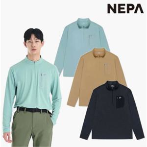 [네파][티셔츠 등산티셔츠](7I15403)남성 봄여름 마운틴 포켓 긴팔 집업티셔츠